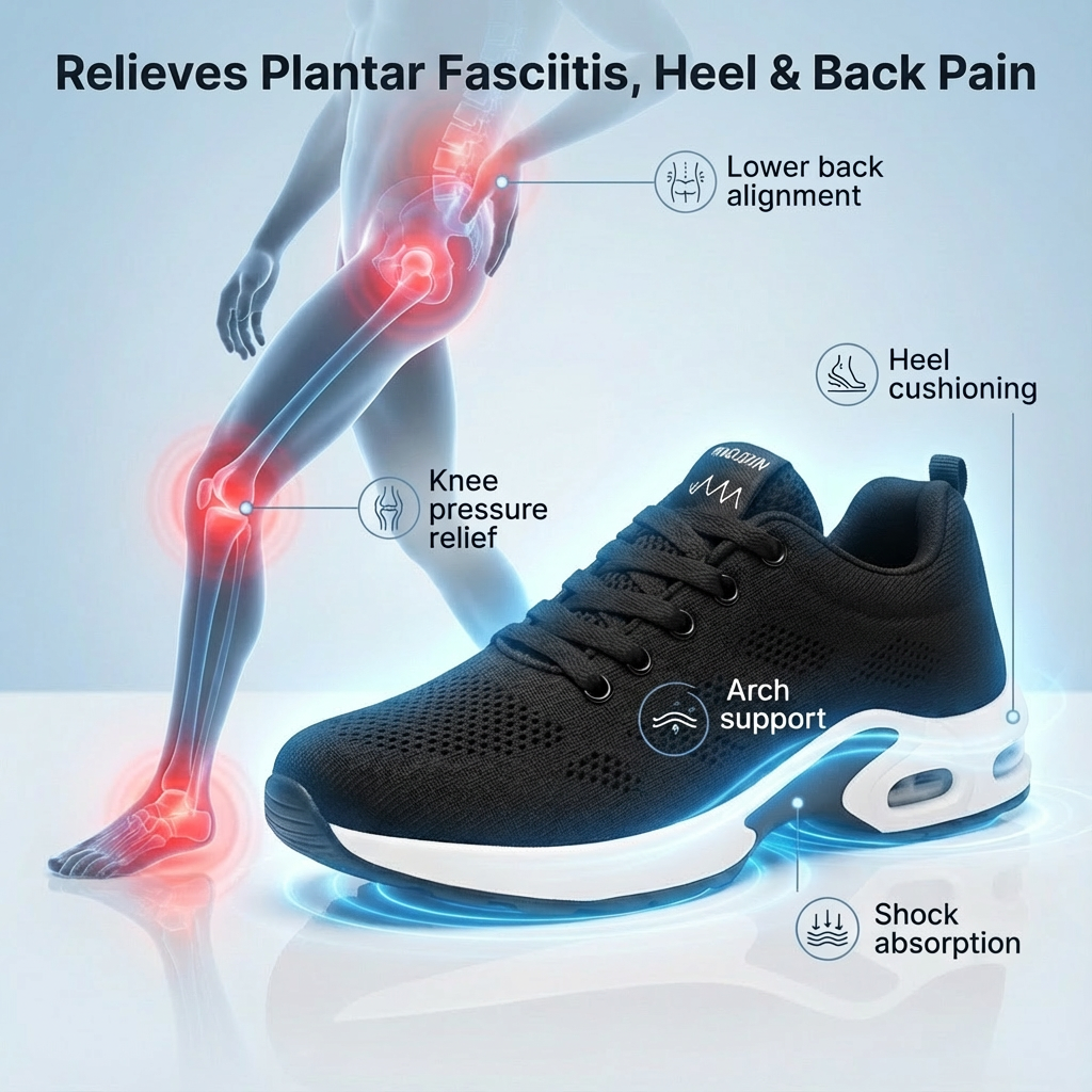 Elyndra Pro – 12-Hour Shift Shoes for All-Day Foot, Knee & Back Pain Relief (BOGO)