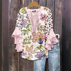 ELENORA WHISPER RUFFLE BLOUSE