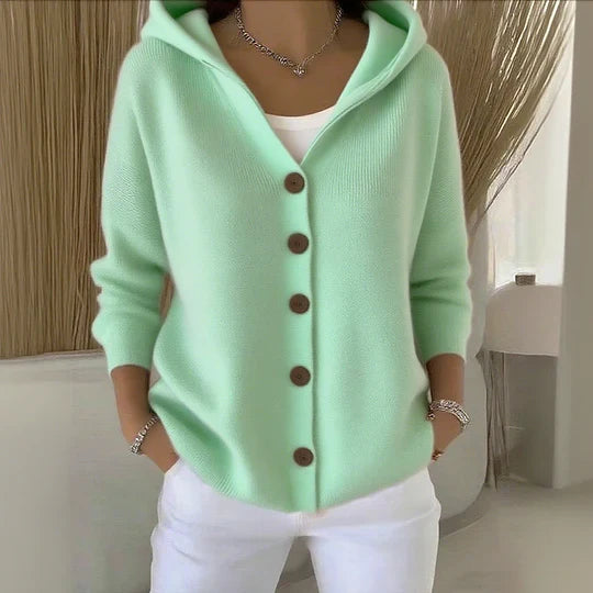 Phoebe™  Women’s Long Sleeve Cardigan with Hooded