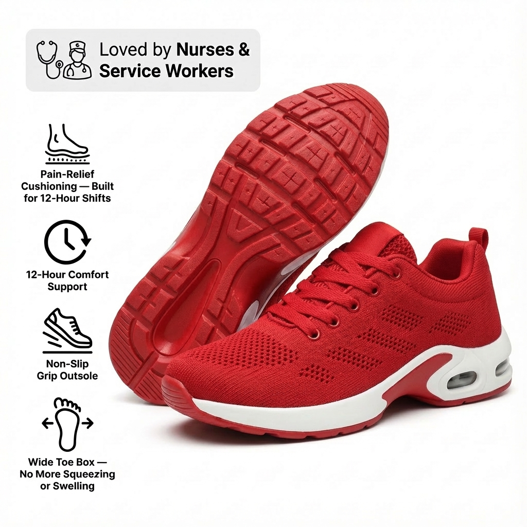 Elyndra Pro – 12-Hour Shift Shoes for All-Day Foot, Knee & Back Pain Relief (BOGO)