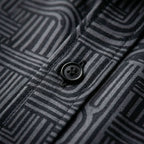 ASHFORD BLACK MAZE PATTERN SHIRT