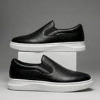 FAIRFORD BLACK GRAIN LEATHER SHOES
