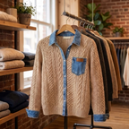 SORRELL MODERN PATCHWORK CARDIGAN