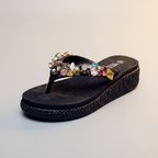 SORELLA JEWELLED PLATFORM SANDALS