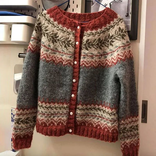 Atasha Vintage Knit Cardigan