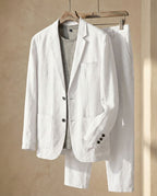 ENZO REFINED LINEN SUIT