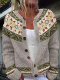 Autumn Vintage Knit Cardigan