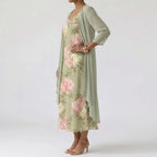 AMELIE SOFT GARDEN MIDI DRESS