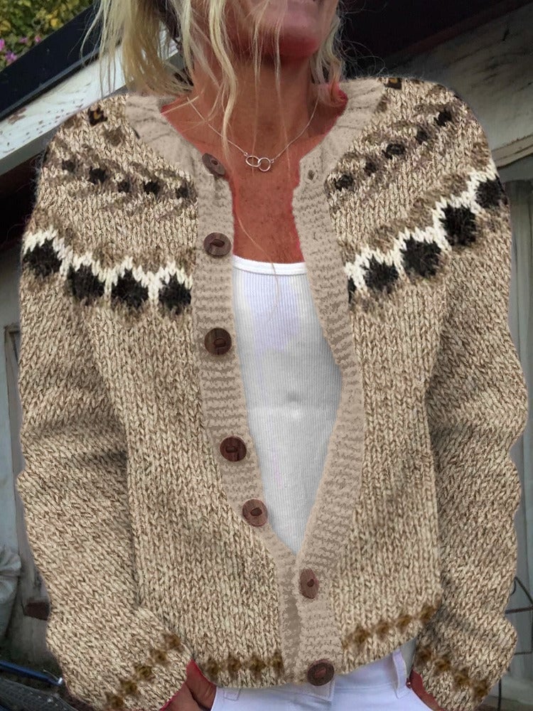 Aubree Vintage Knit Cardigan