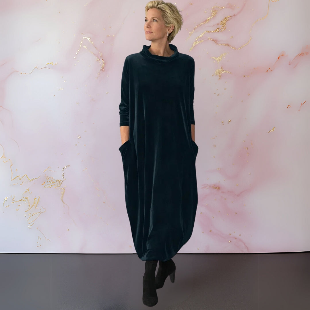 Leona™ | Soft Velvet Maxi Dress