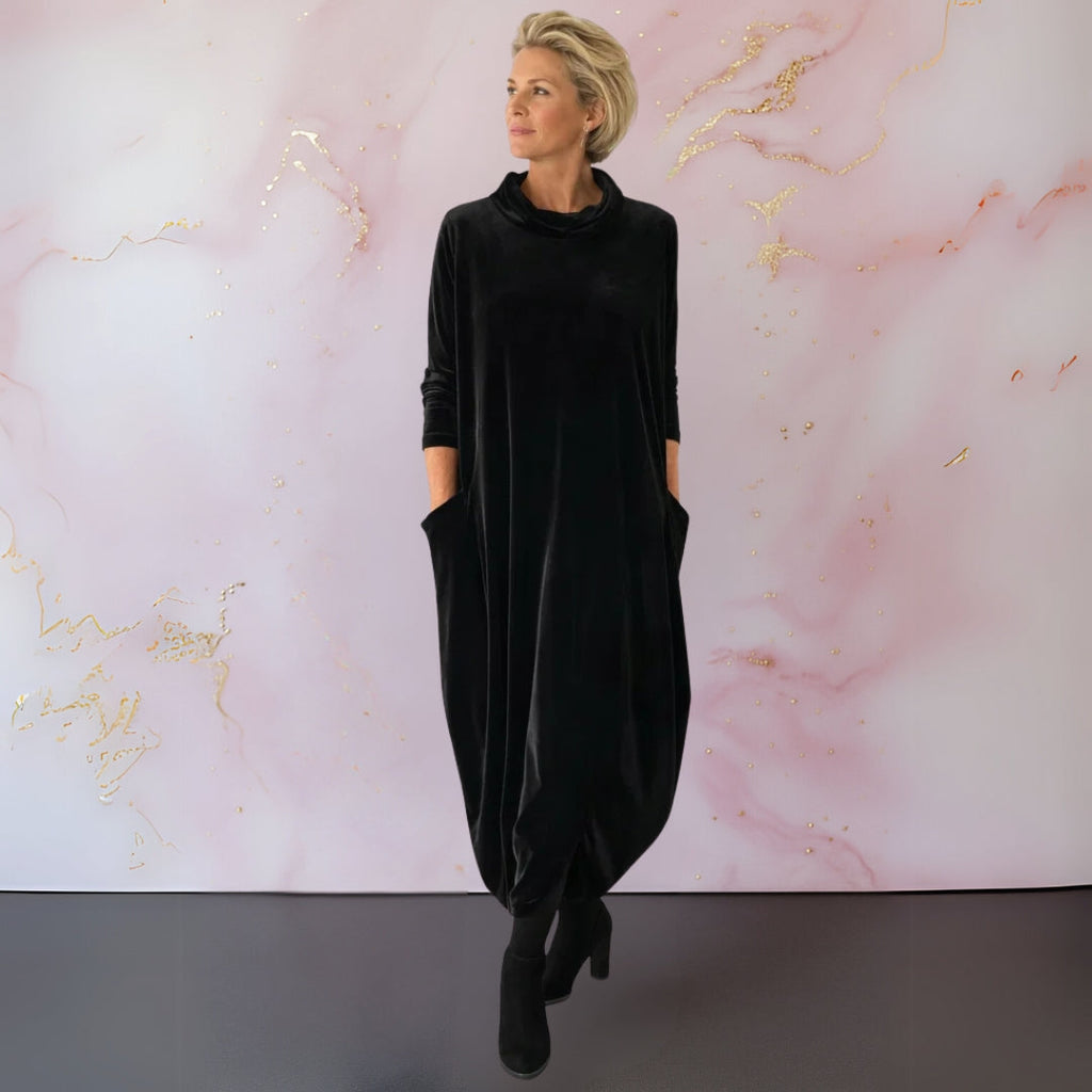 Leona™ | Soft Velvet Maxi Dress