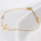 Spiritual Charm Gold Bracelet
