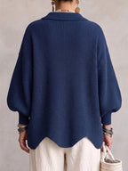 Iolanthe | Collared Cardigan With Metal Buttons