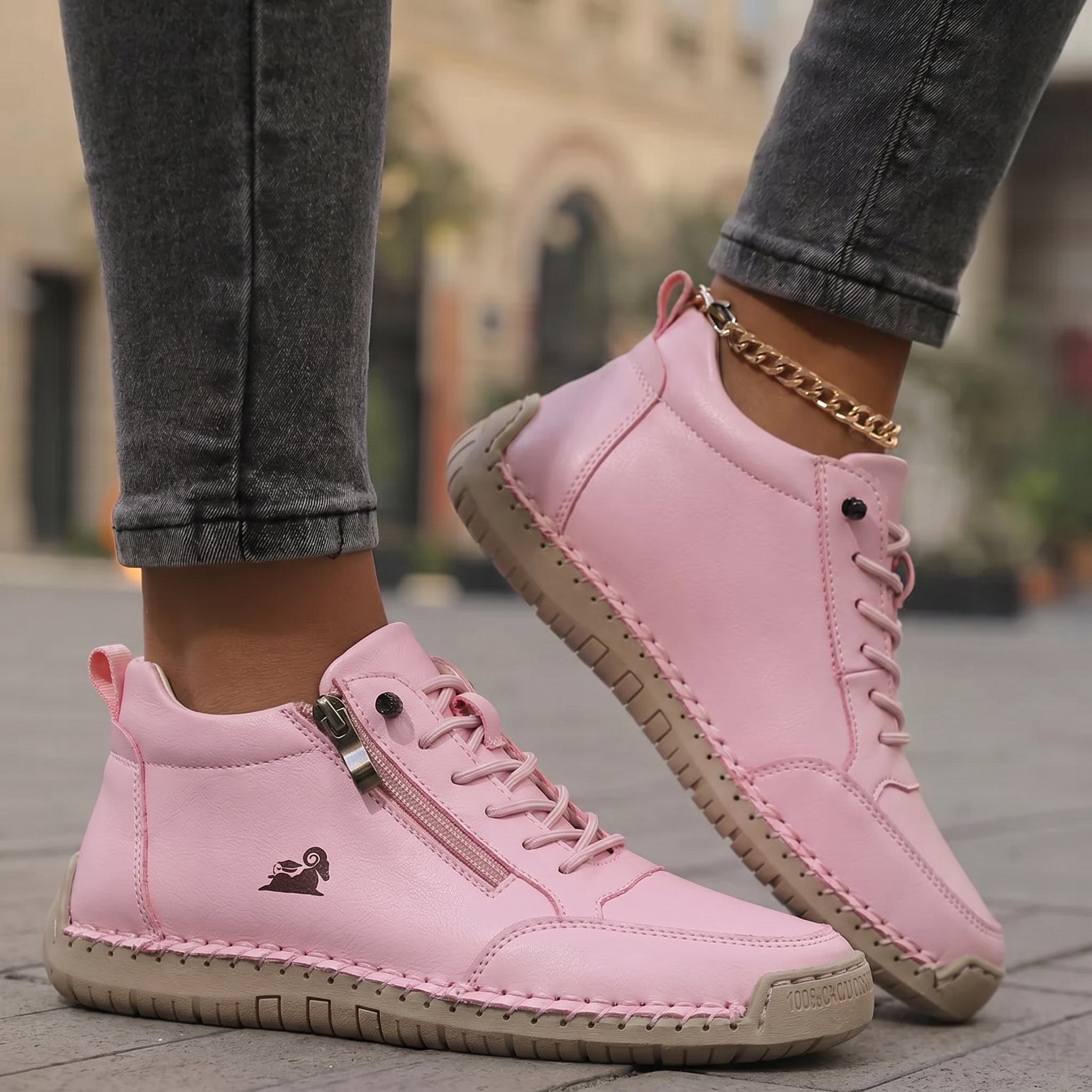 MILA – COMFORTABLE ORTHOPEDIC SNEAKERS + ZIPPER