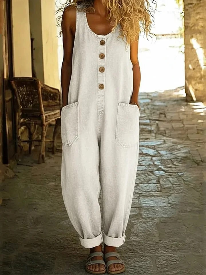 Kinga - Kombinezon z Prania Denimu Vintage