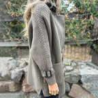 Isola | Knit Sleeve Double-Breasted Coat
