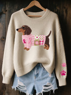 Soft Dog Graphic Jumper